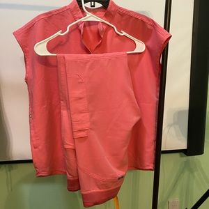 Figs Neon Pink Scubs Set M Rafaela and M Kade